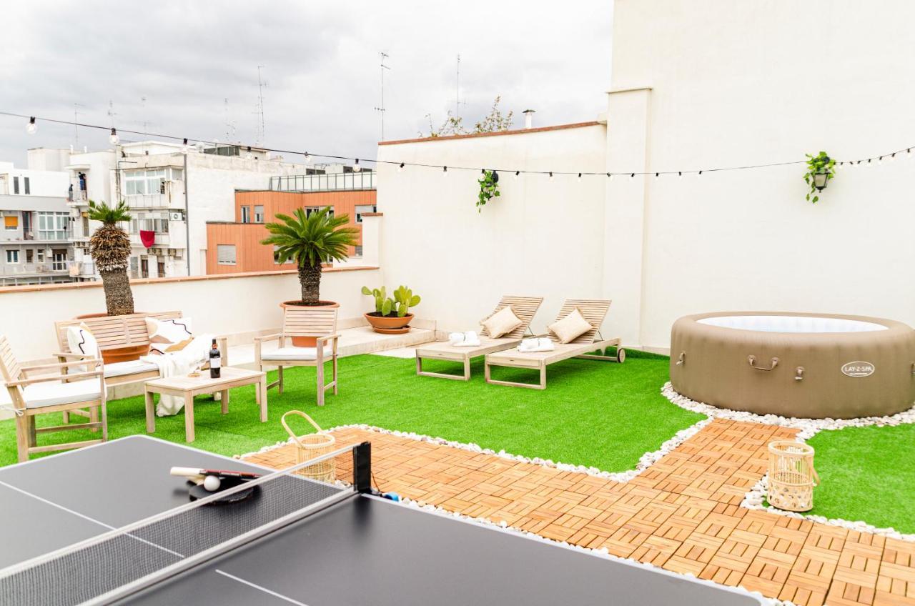 Apulialux Private 100Mq Rooftop Oasis W Jacuzzi Apartment Bari Exterior photo